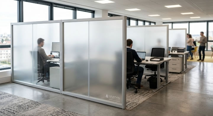 Cloisons verrieres de bureau