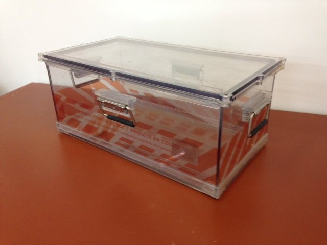 Caisse étanche en plastique transparent sur mesure
