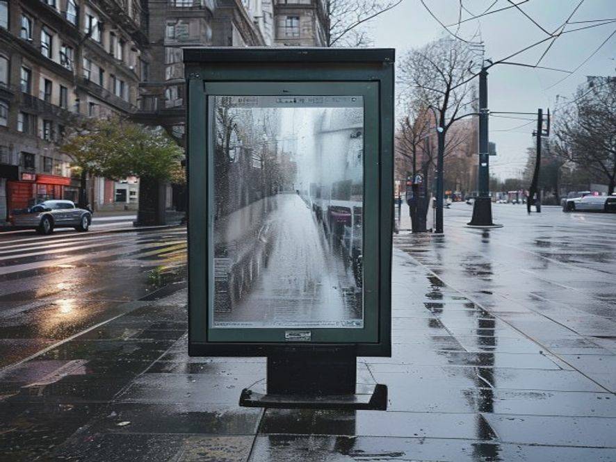 Panneau polycarbonate anti-UV pour protection d'affiche exterieure